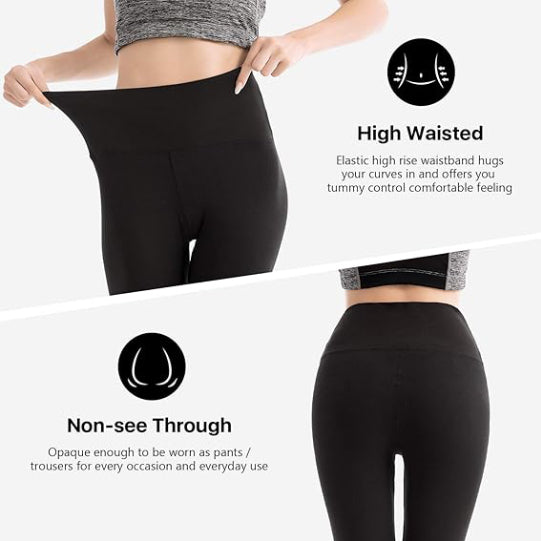 High Waisted Leggings - Black
