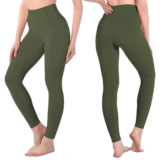 High Waisted Leggings - Armygreen